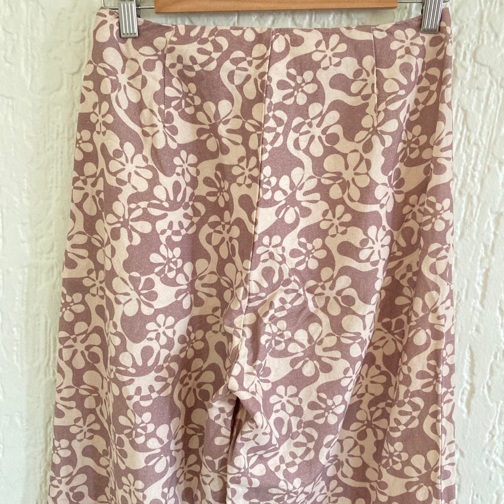 Rhythm Pattern Print Wide Leg Pants Size 4 - Picture 5 of 8